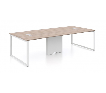 Стол для переговоров KANO Noqi (FNQ72.28BJ) Brown&White (CF09)