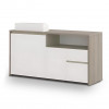 Офисный шкаф KANO Noqi (FXG53.12) Brown&White (CF09&CF05)