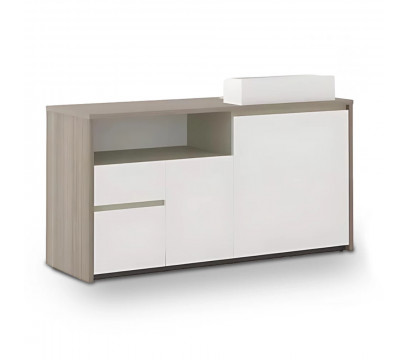 Офисный шкаф KANO Noqi (FXG53.12) Brown&White (CF09&CF05)