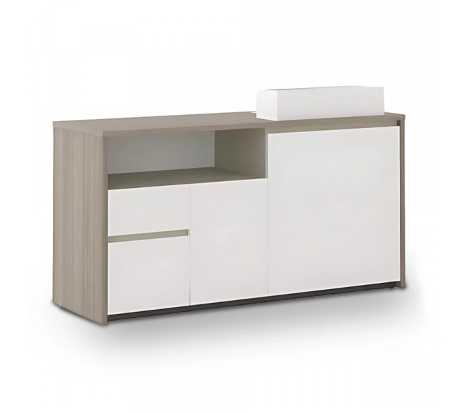Офисный шкаф KANO Noqi (FXG53.12) Brown&White (CF09&CF05)