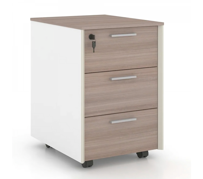 Тумба мобильная KANO Noqi (FXG17.04) Brown&White (CF09&CF05)