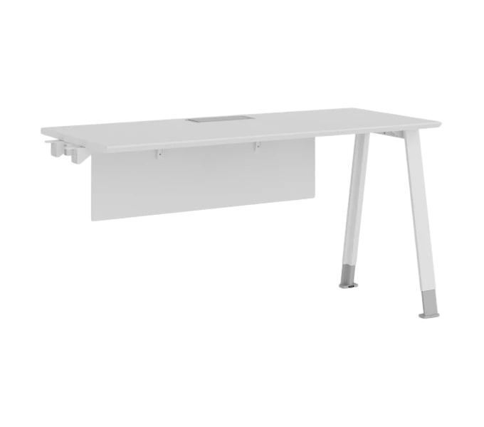 Удлинительная часть офисного стола KANO Noqi (FNQ60X.14BJ-1) Brown&White (CF09)