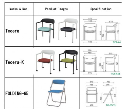 Стул для конференций ERGO Tecera-K (JP) CF White