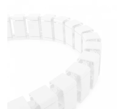 Короб для проводов вертикальный ERGO Snake White