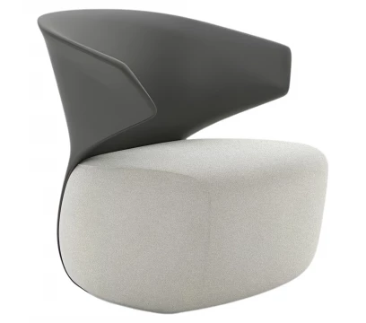 Арт кресло KANO Yuer (SUR20.1B) White&Gray