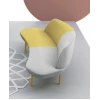 Диван трехместный KANO Rhine (SLY20.3B) Yellow&Grey (B-MA03&B-MA02)