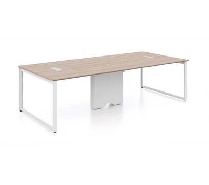 Стол для переговоров KANO Noqi (FNQ72.28BJ) Brown&White (CF09)
